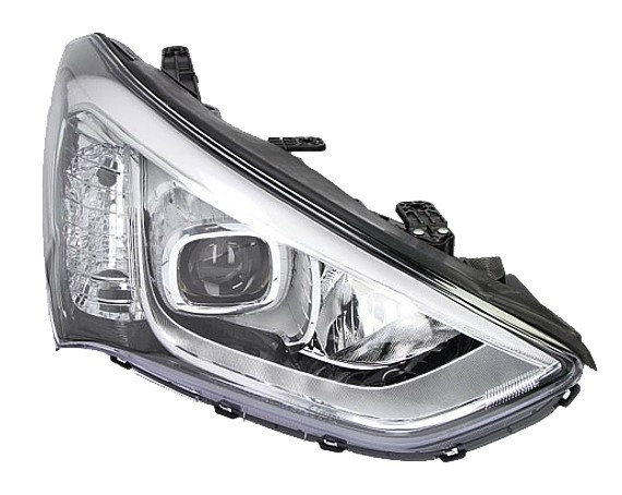 Pravé přední světlo s denním svícením LED Hyundai Santa Fe III (DM/DMA) 12-17