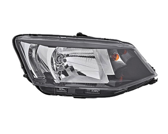 Pravé přední světlo s denním svícením Škoda Fabia III (NJ3/NJ5) 14-18 VALEO