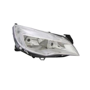 Pravé přední světlo s denním svícením Opel Astra J (P10) 09-12 STŘÍBRNÉ HELLA