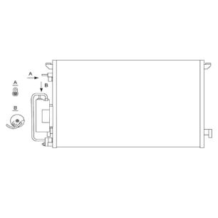 Chladič klimatizace Opel Vectra C (Z02) 01-05 1.6 1.8 2.0 2.2 3.2 VALEO