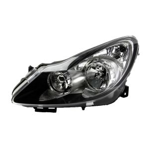 Levé přední světlo Opel Corsa D (S07) 06-11 ČERNÉ VALEO