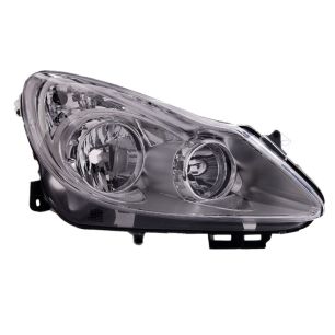 Pravé přední světlo Opel Corsa D (S07) 06-11 STŘÍBRNÉ VALEO